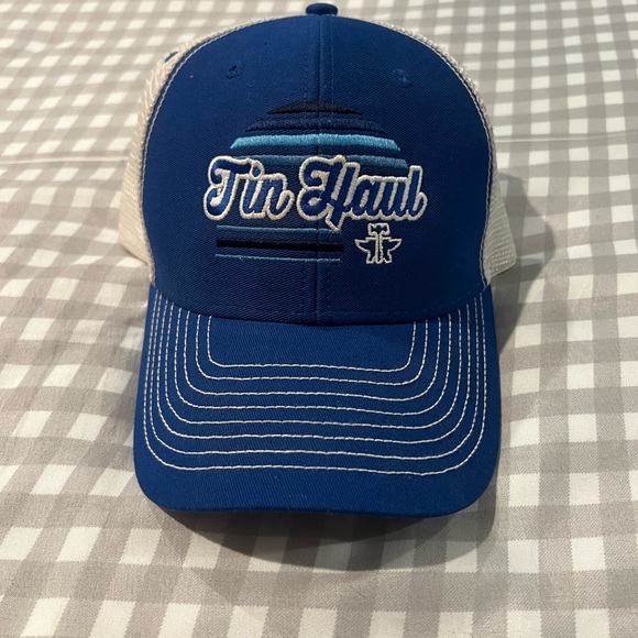 Tin Haul Accessories - Tin Haul Blue and white hat